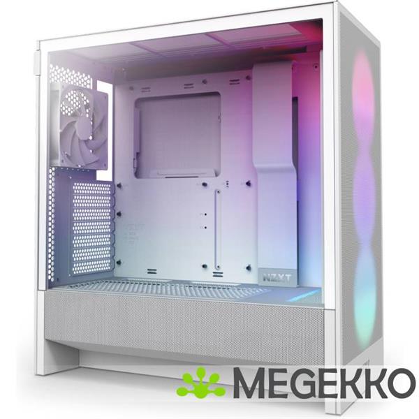 Grote foto nzxt h5 flow rgb white 2024 computers en software behuizingen en kasten