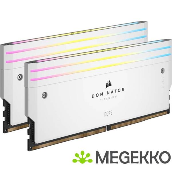 Grote foto corsair ddr5 dominator titanium 2x16gb 6400 white computers en software harde schijven