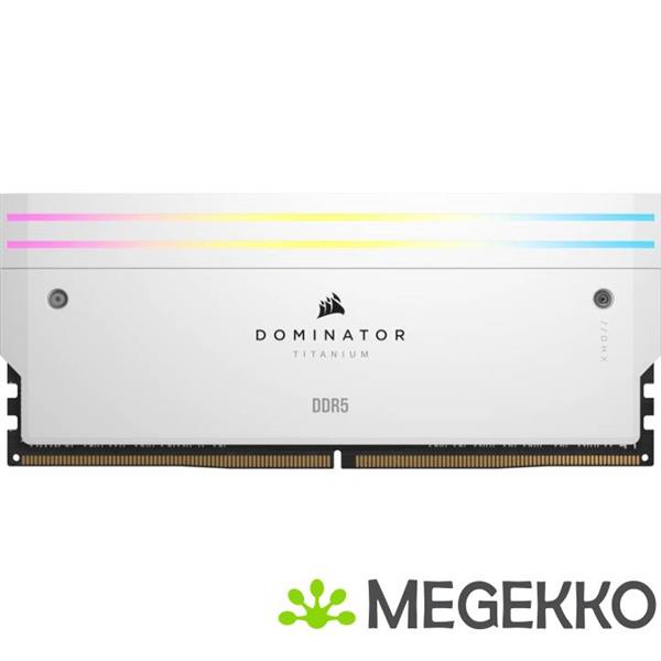 Grote foto corsair ddr5 dominator titanium 2x16gb 6400 white computers en software harde schijven