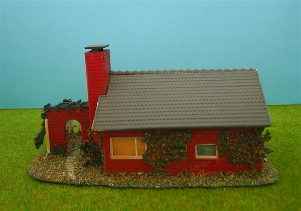 Grote foto huis met terras en pergola h0 ho nh571 hobby en vrije tijd h0