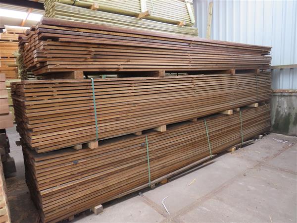 Grote foto bankirai vlonderdelen 28mm dik scherp geprijsd tuin en terras tuinhout en palen