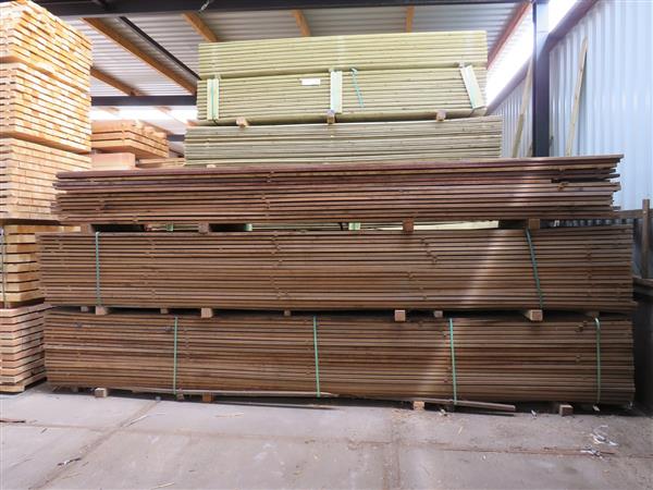 Grote foto bankirai vlonderdelen 28mm dik scherp geprijsd tuin en terras tuinhout en palen