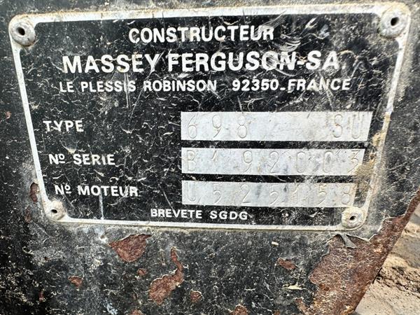 Grote foto massey ferguson 698 agrarisch tractoren