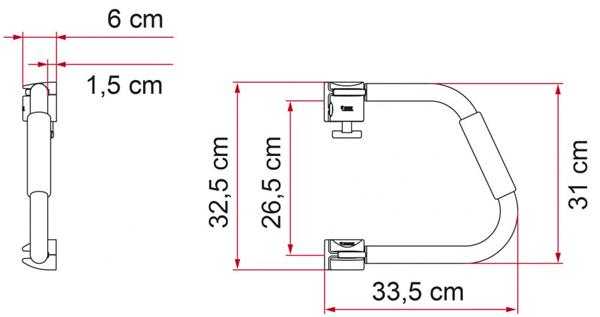 Grote foto fiamma instapbeugel security 31 caravans en kamperen caravan accessoires