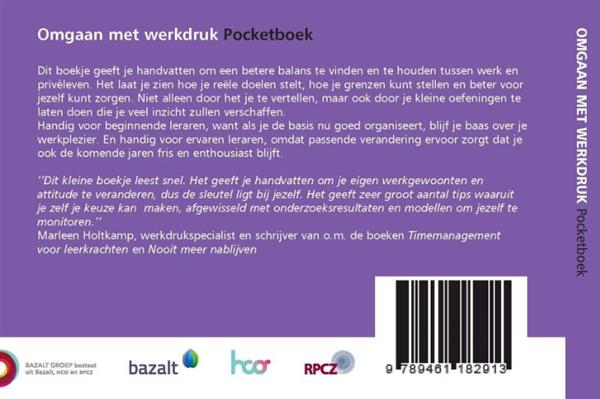 Grote foto omgaan met werkdruk pocketboek pocketboekjes boeken overige boeken