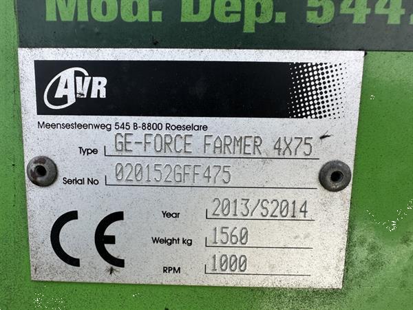 Grote foto avr ge force farmer 4x75 ruggenfrees agrarisch akkerbouw