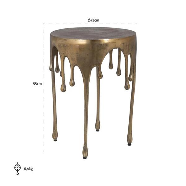 Grote foto bijzettafel carly brushed gold richmond interiors huis en inrichting eettafels
