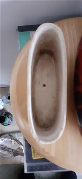 Grote foto jardiniere hollands plateel met binnen pot antiek en kunst keramiek en aardewerk
