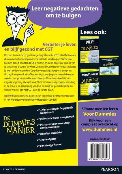 Grote foto cognitieve gedragstherapie voor dummies voor dummies boeken psychologie