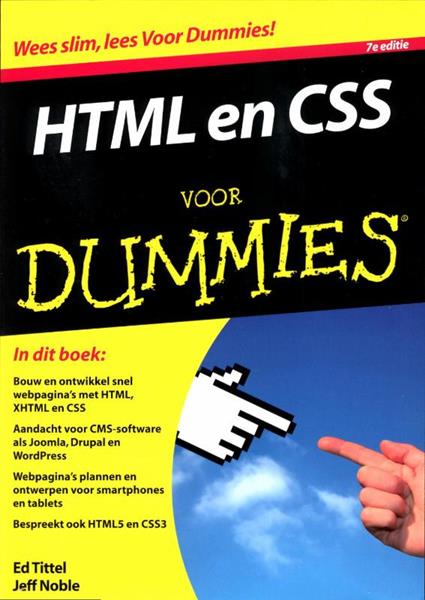Grote foto html en css voor dummies voor dummies boeken informatica computer