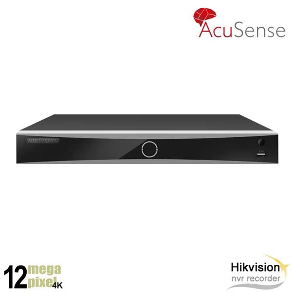 Grote foto hikvision 12mp 8 kanaals nvr recorder acusense smd 8x poe 7608nxi k1 8p audio tv en foto videobewakingsapparatuur
