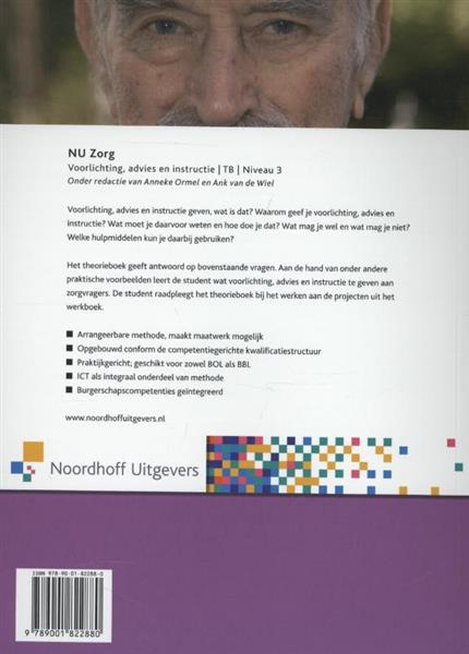 Grote foto voorlichting advies en instructie niveau 3 theorieboek nu zorg boeken wetenschap