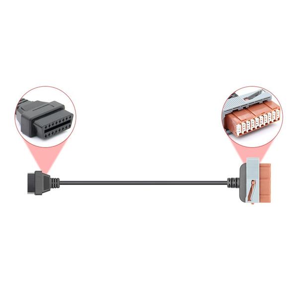 Grote foto citro n peugeot 30 pins obd1 16 pins obd2 verloopkabel personenauto auto onderdelen auto gereedschap