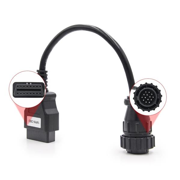 Grote foto mercedes sprinter 14 pins obd1 16 pins obd2 verloopkabel bestelauto auto onderdelen auto gereedschap