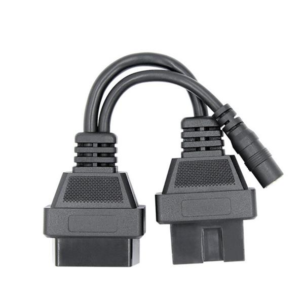 Grote foto mitsubishi hyundai 12 pins obd1 16 pins obd2 verloopkabel personenauto auto onderdelen auto gereedschap