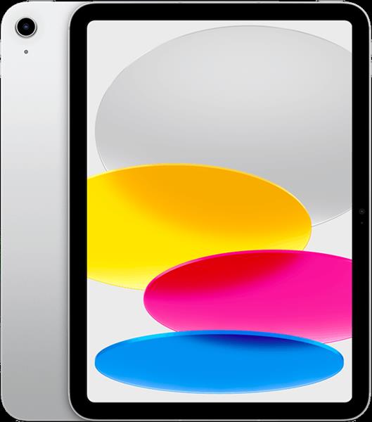 Grote foto apple ipad 10 model 2022 zilver 64gb 10.2 wifi 4g garantie telecommunicatie ipad