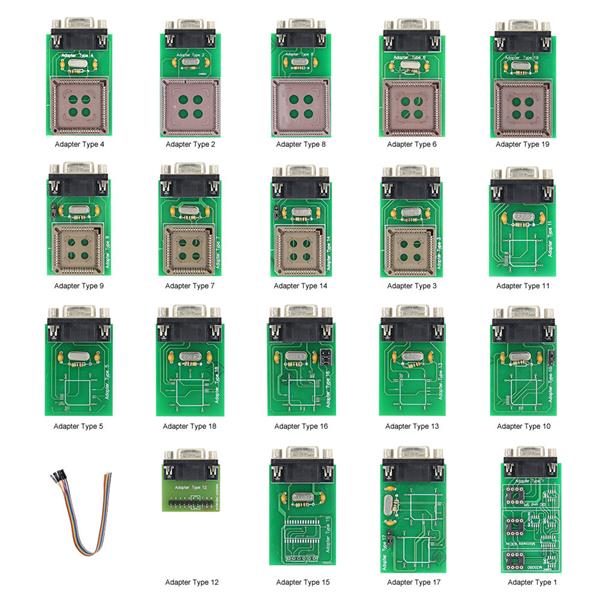 Grote foto upa usb v1.3 programmeur met 19 adapters auto onderdelen auto gereedschap