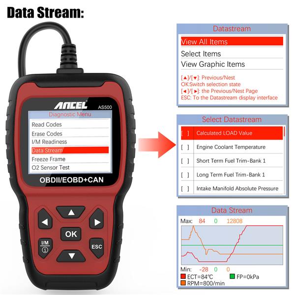 Grote foto ancel as500 auto code reader auto onderdelen auto gereedschap