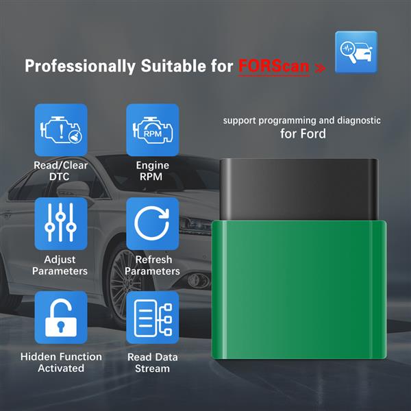Grote foto vgate vlinker fd elm327 bluetooth 3.0 interface auto onderdelen auto gereedschap