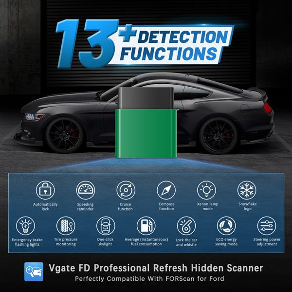 Grote foto vgate vlinker fd elm327 bluetooth 3.0 interface auto onderdelen auto gereedschap