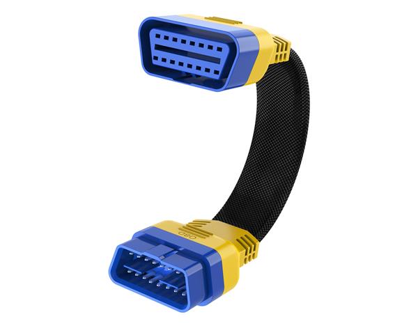 Grote foto autool 16 pins obd2 nylon verlengkabel 20 cm auto onderdelen auto gereedschap