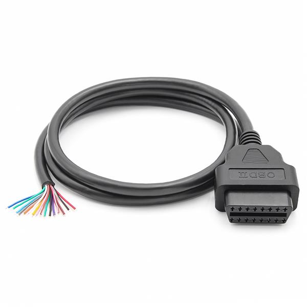 Grote foto 16 pins obd2 stekker vrouwtje met 16 open eindkabels verloopkabel 100 cm auto onderdelen auto gereedschap