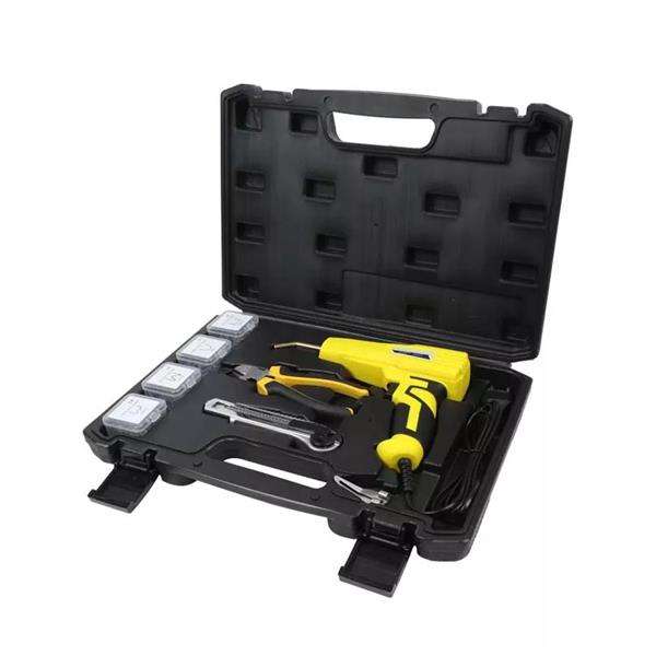 Grote foto kunststof plastic laspistool geel auto onderdelen auto gereedschap
