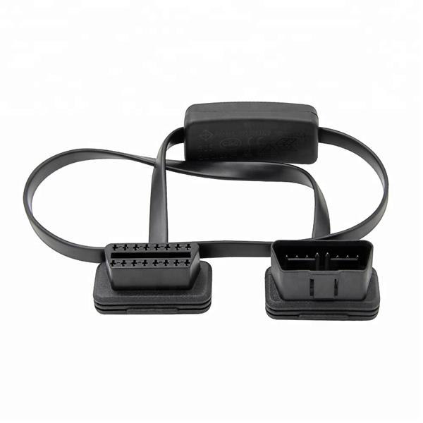 Grote foto universele 16 pins obd2 platte switch verlengkabel 60 cm auto onderdelen auto gereedschap