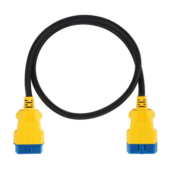 Grote foto autool 16 pins obd2 nylon verlengkabel 100 cm auto onderdelen auto gereedschap