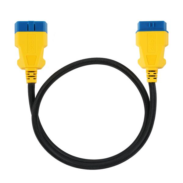Grote foto autool 16 pins obd2 nylon verlengkabel 100 cm auto onderdelen auto gereedschap