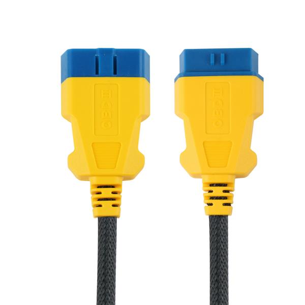 Grote foto autool 16 pins obd2 nylon verlengkabel 100 cm auto onderdelen auto gereedschap