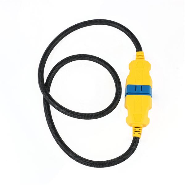 Grote foto autool 16 pins obd2 nylon verlengkabel 100 cm auto onderdelen auto gereedschap