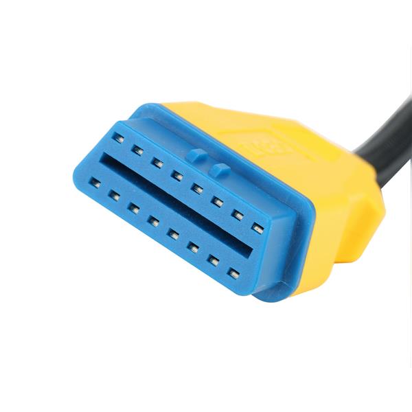 Grote foto autool 16 pins obd2 nylon verlengkabel 100 cm auto onderdelen auto gereedschap
