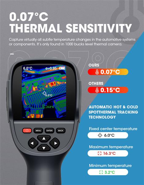 Grote foto topdon itc629 warmtebeeldcamera auto onderdelen auto gereedschap