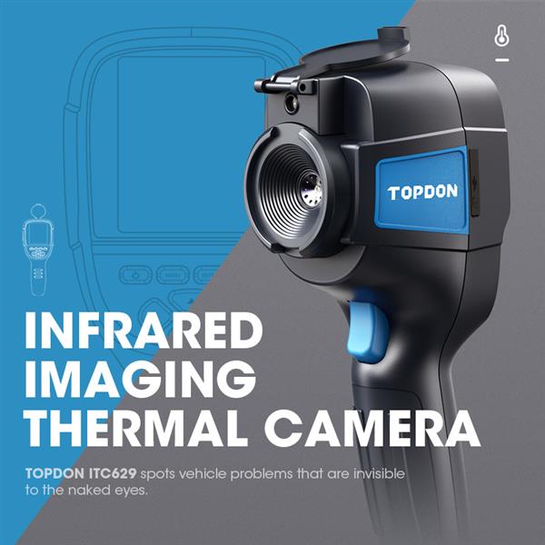 Grote foto topdon itc629 warmtebeeldcamera auto onderdelen auto gereedschap