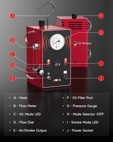 Grote foto ancel s300 rooktester auto onderdelen auto gereedschap
