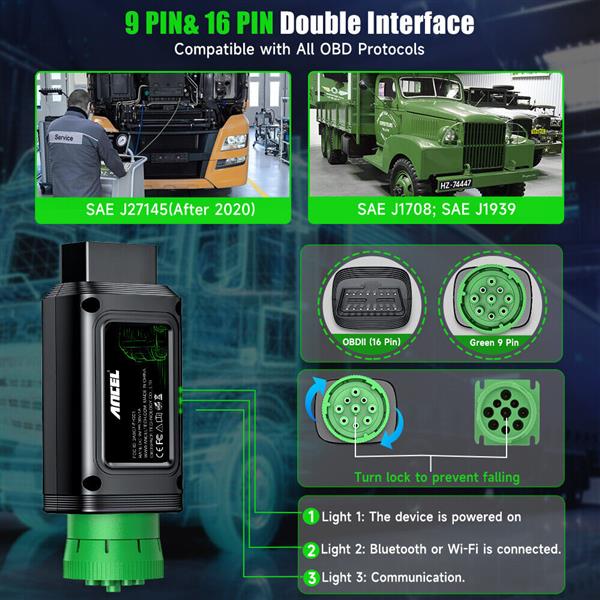 Grote foto ancel hd110 vrachtwagen uitleesapparaat auto onderdelen auto gereedschap