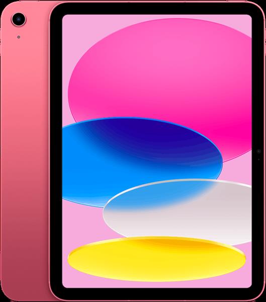 Grote foto apple ipad 10 model 2022 roze 64gb 10.2 wifi 4g garantie telecommunicatie ipad