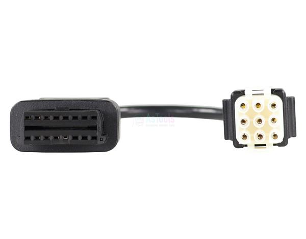 Grote foto jaltest zf ecomat 9 pins obd 16 pins obd2 verloopkabel autobus auto onderdelen auto gereedschap
