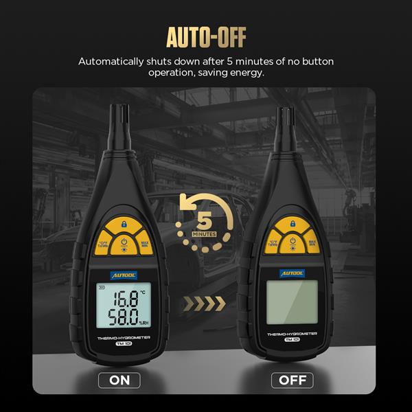 Grote foto autool tm101 thermo hygrometer auto onderdelen auto gereedschap