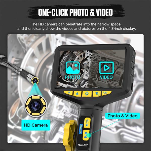 Grote foto autool svb305 inspectiecamera 6.35 mm auto onderdelen auto gereedschap