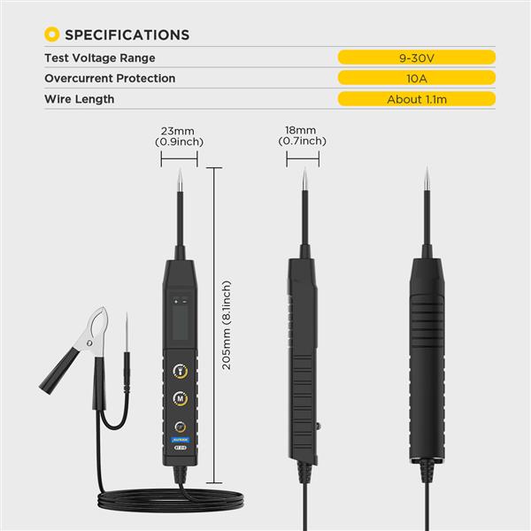 Grote foto autool bt210 circuit tester auto onderdelen auto gereedschap