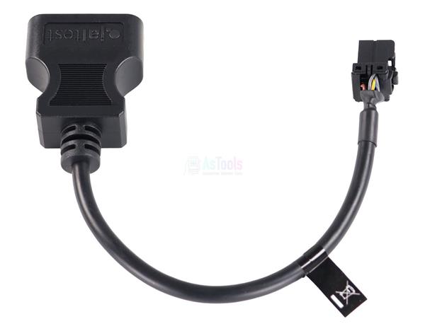 Grote foto jaltest mitsubishi caterpillar 12 pins obd 16 pins obd2 verloopkabel hef en hijswerktuigen auto onderdelen auto gereedschap