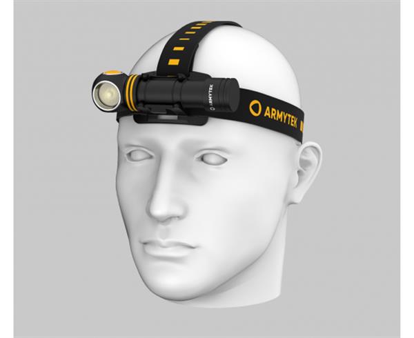 Grote foto armytek wizard elf c2 mirco usb hoofdlamp zaklamp led oplaadbaar 1023 lumen sport en fitness vissport