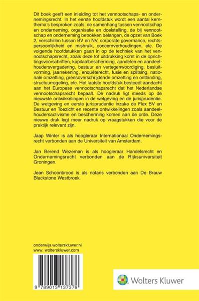 Grote foto van de bv en de nv boeken wetenschap