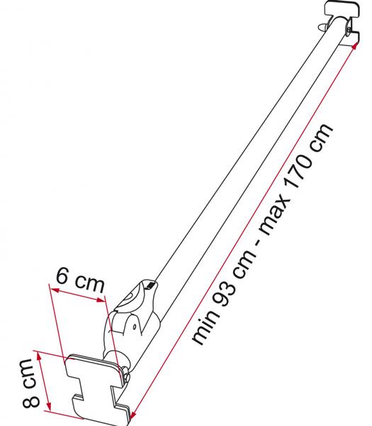 Grote foto fiamma luggage bar caravans en kamperen caravan accessoires