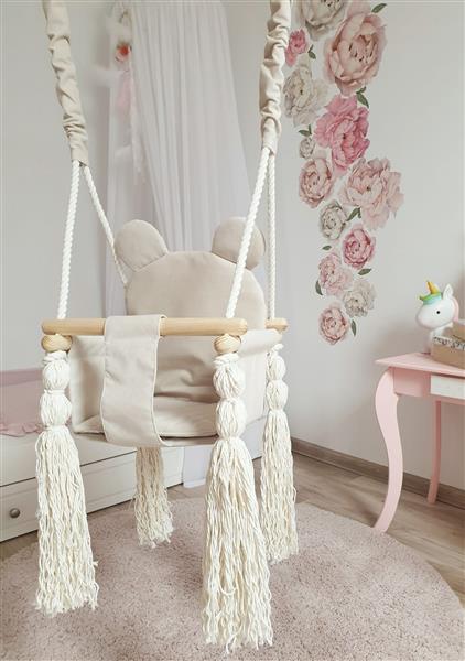 Grote foto babyschommel teddy ecru plafond kinderen en baby overige