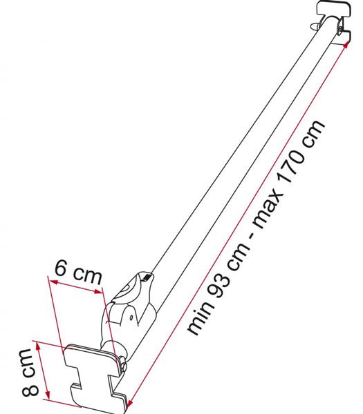 Grote foto fiamma luggage bar caravans en kamperen caravan accessoires