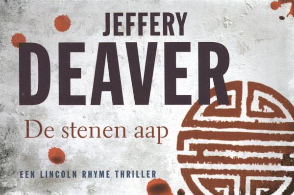 Grote foto de stenen aap lincoln rhyme boeken thrillers