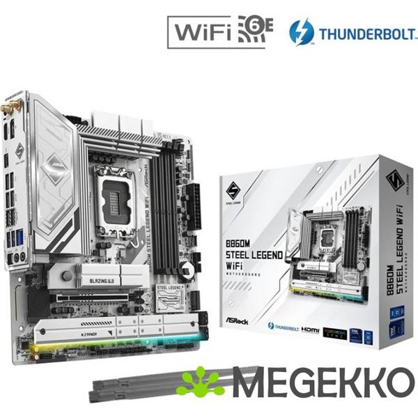 Grote foto asrock b860m steel legend wifi computers en software moederborden